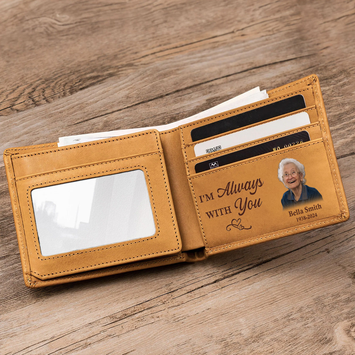 Carry You - Personalized Custom Men Leather Wallet