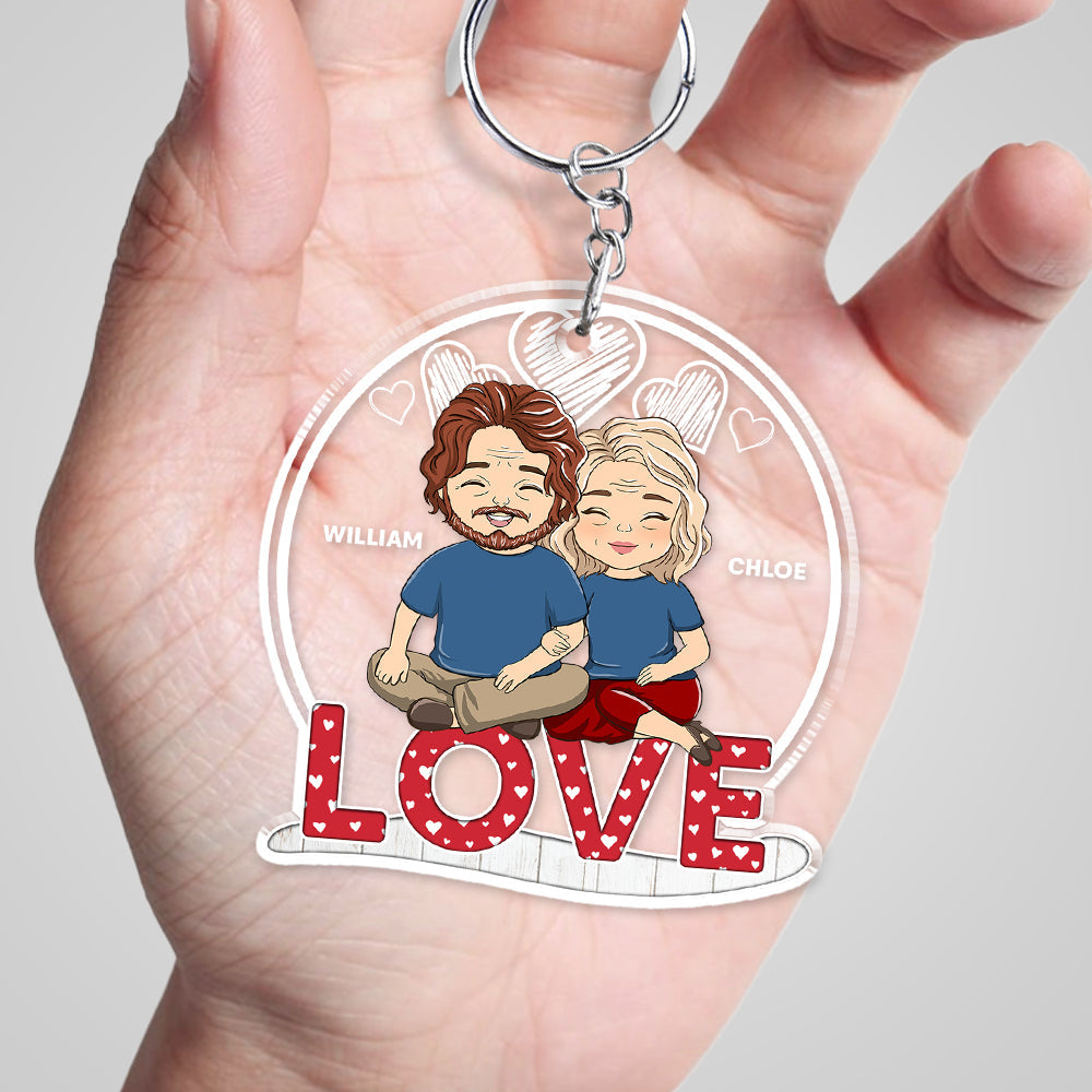 Couple Love - Personalized Custom Acrylic Keychain