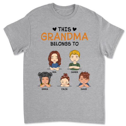 This Nana Belongs To - Personalized Custom Unisex T-shirt