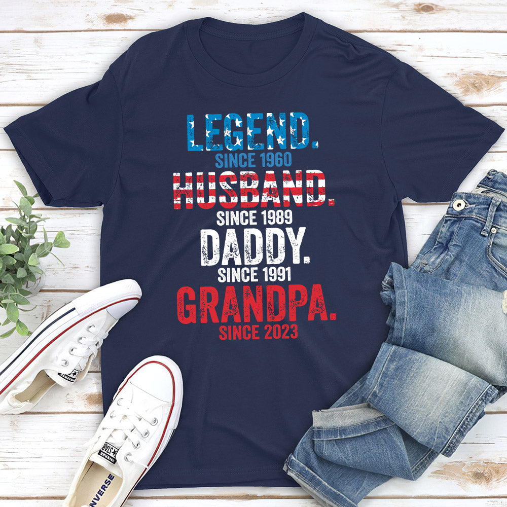 Daddy Is A Legend Version 3  - Personalized Custom Shirt