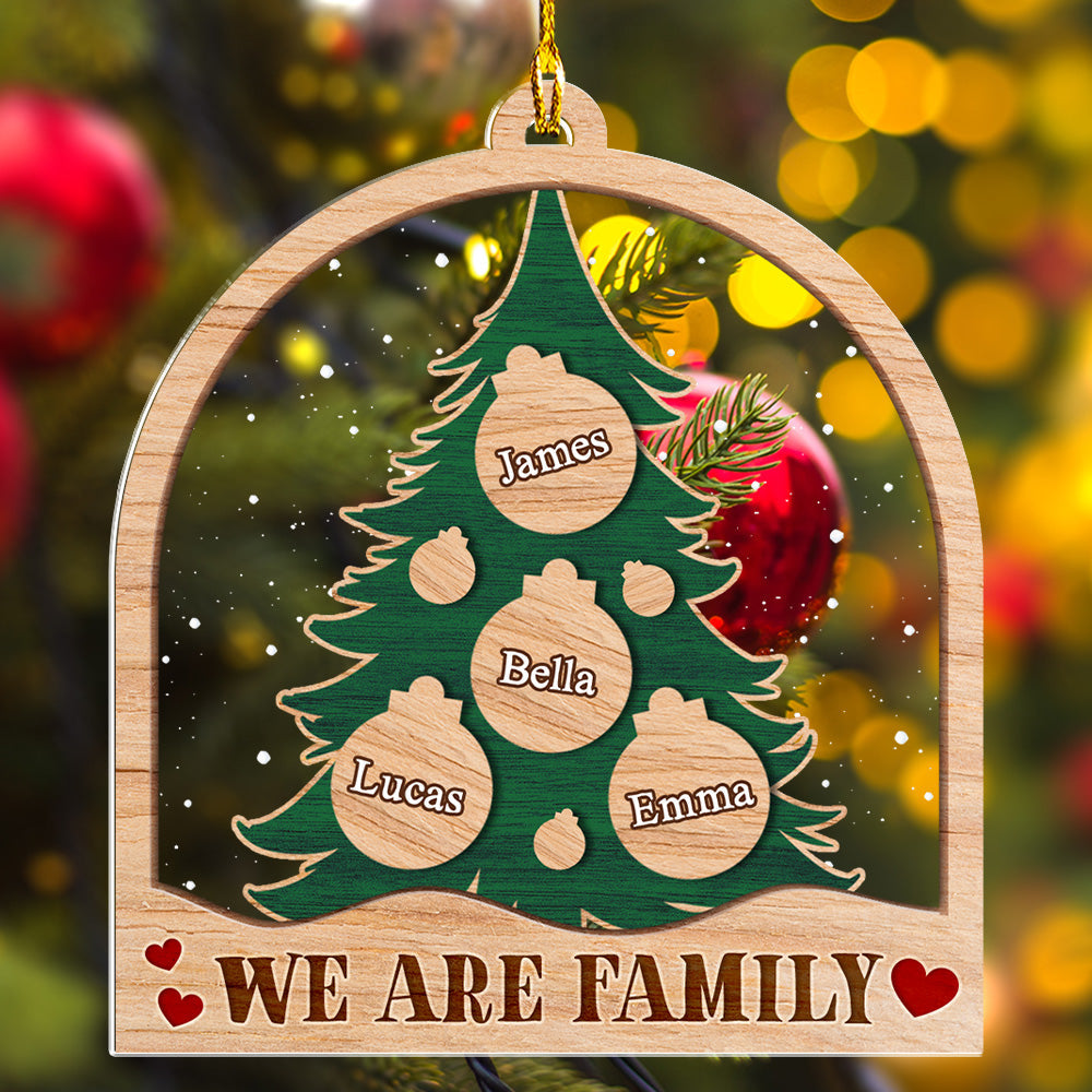 We Are Family - Personalized Custom Acrylic Ornament