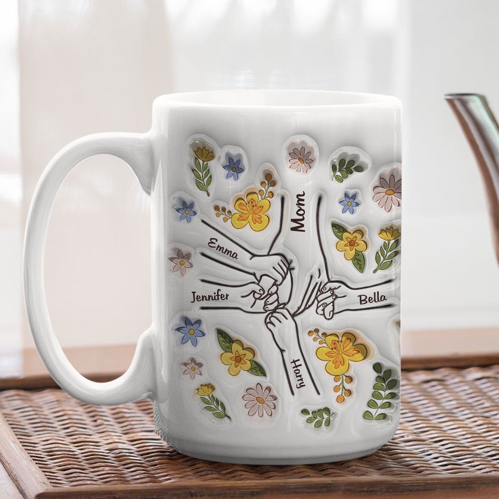 You Hold Our Hands, Also Our Hearts - Personalized Custom 3D Inflated Effect Mug