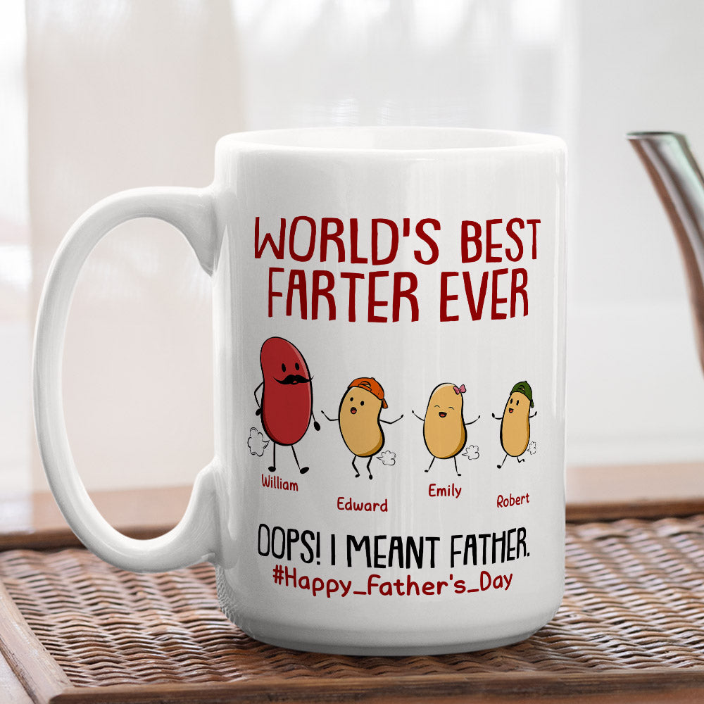Best Farter Ever I Mean Father - Personalized Custom Coffee Mug