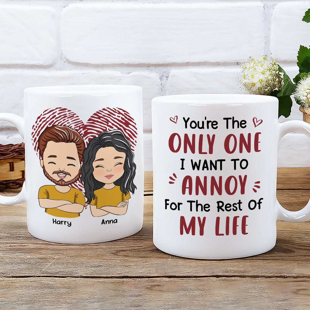 I Want To Annoy - Personalized Custom Coffee Mug