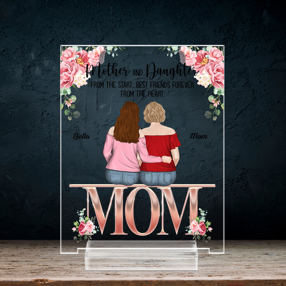 Best Friends Forever - Personalized Custom Acrylic Plaque With Base