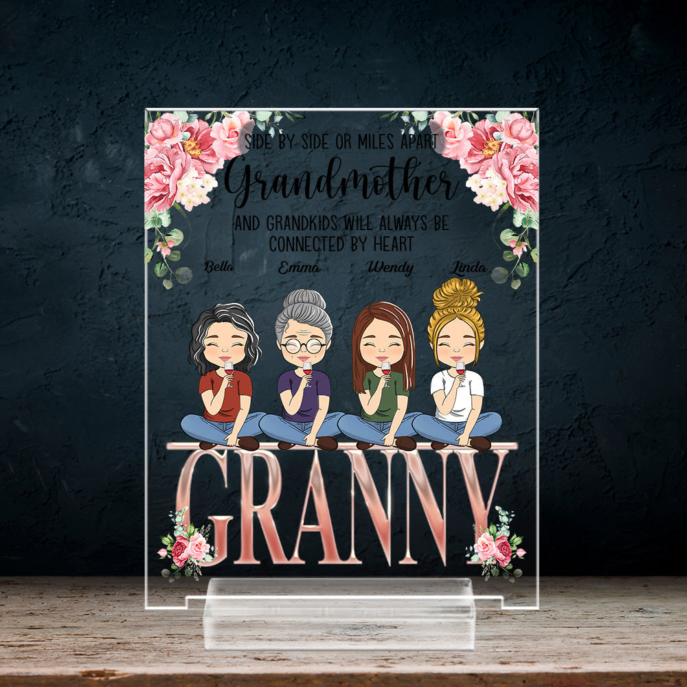 Always Close To The Heart - Personalized Custom Acrylic Plaque With Base
