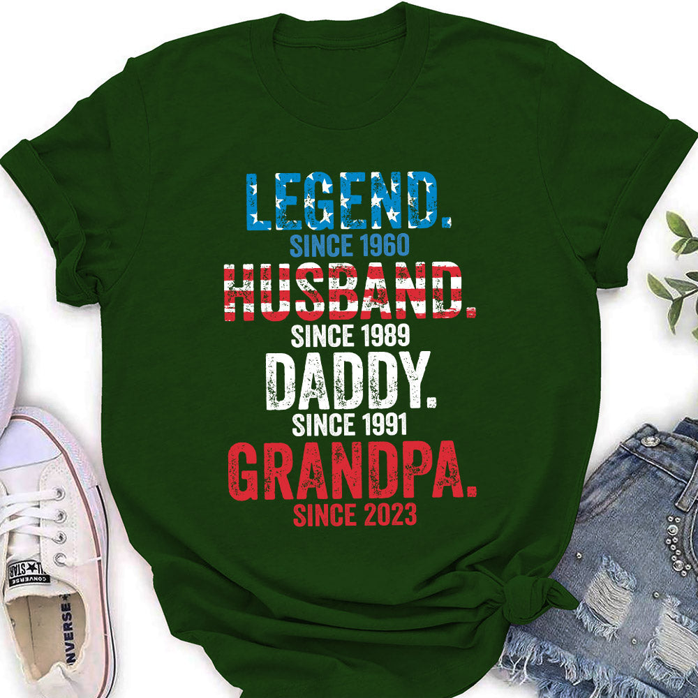 Daddy Is A Legend Version 3  - Personalized Custom Shirt