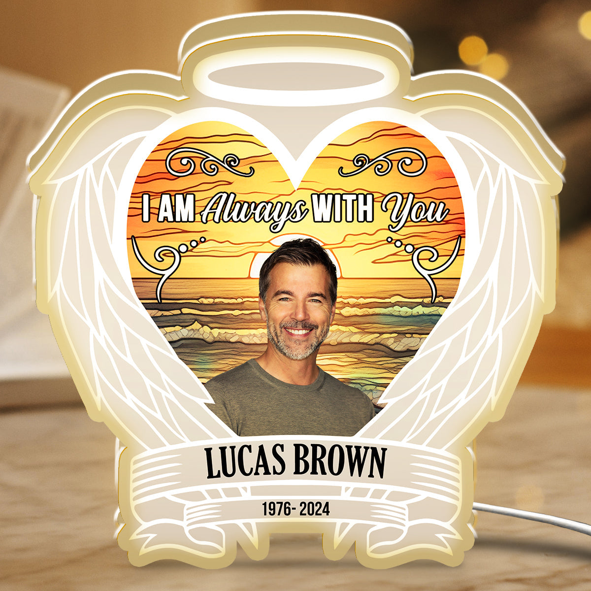 Custom Photo Always On Our Minds - Personalized Custom Light Box