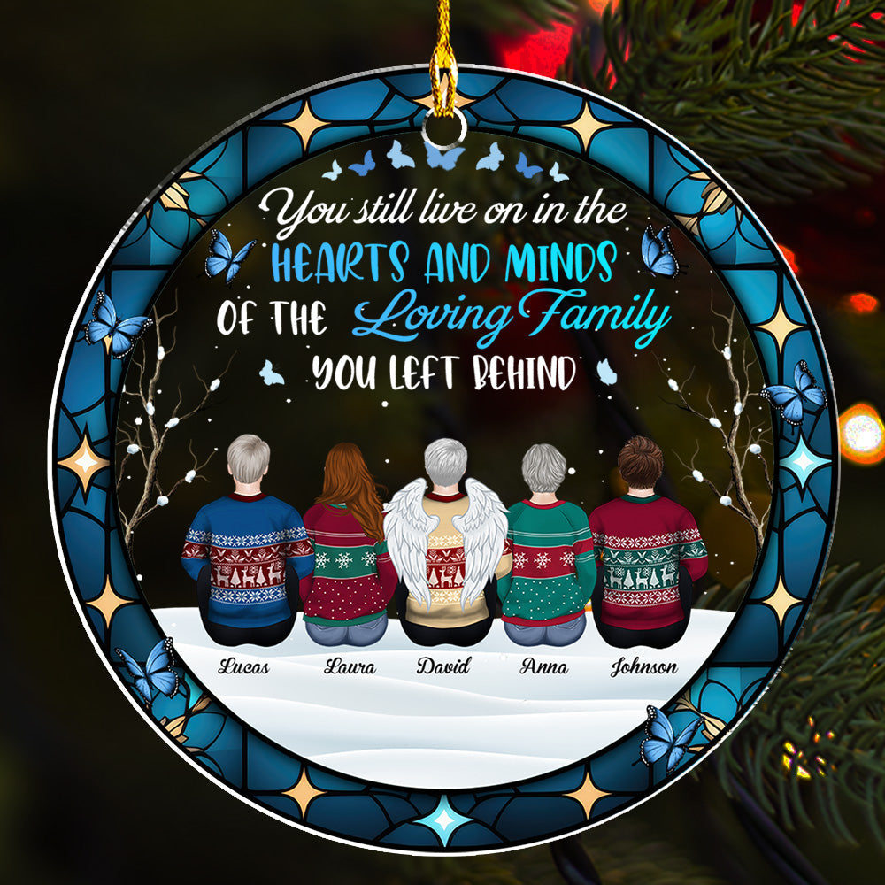 You Still Live In My Hearts - Personalized Custom Acrylic Ornament