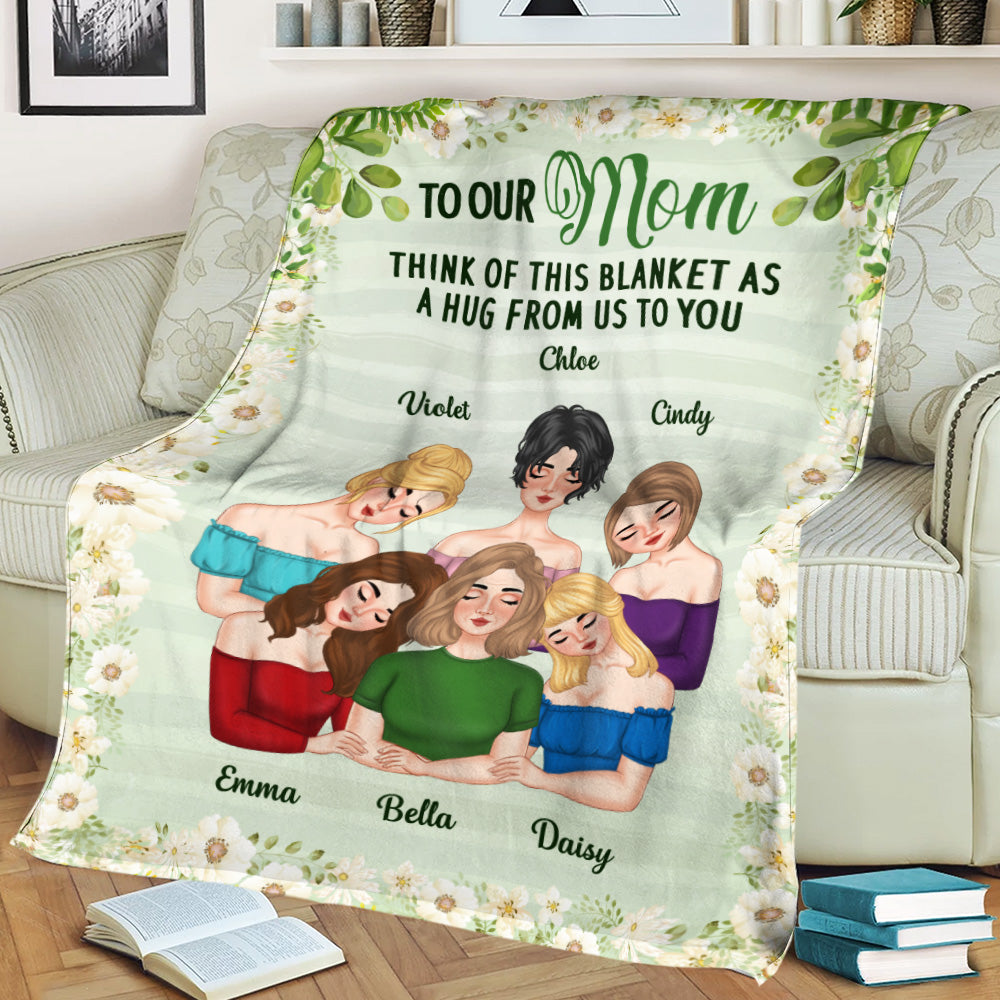 A Hug From Us - Personalized Custom Fleece Blanket