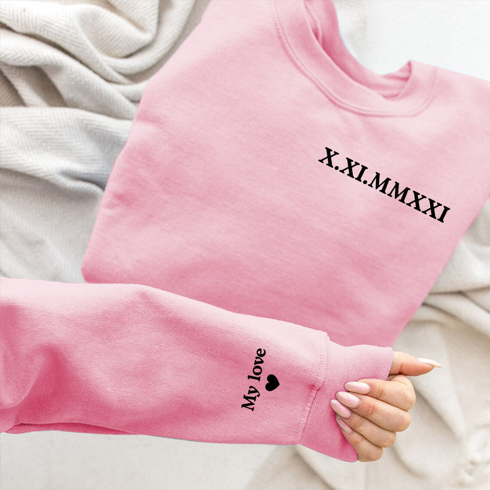 Custom Roman Numeral - Personalized Custom Sweatshirt
