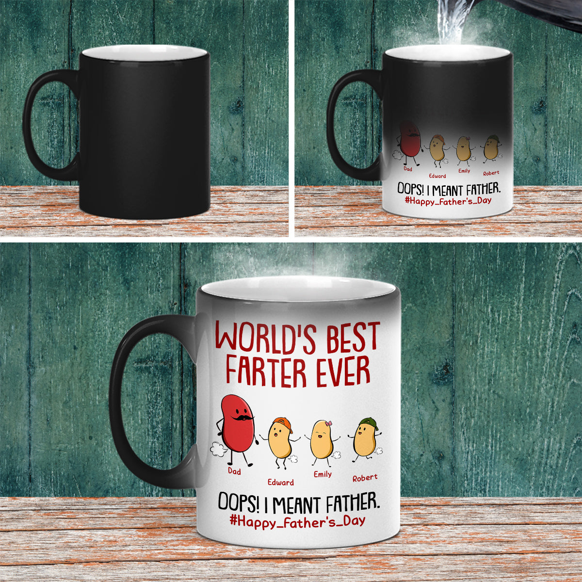 The Best Farter Ever - Personalized Custom Color Changing Mug