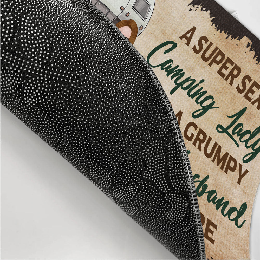 Lady and Husband - Personalized Custom Doormat