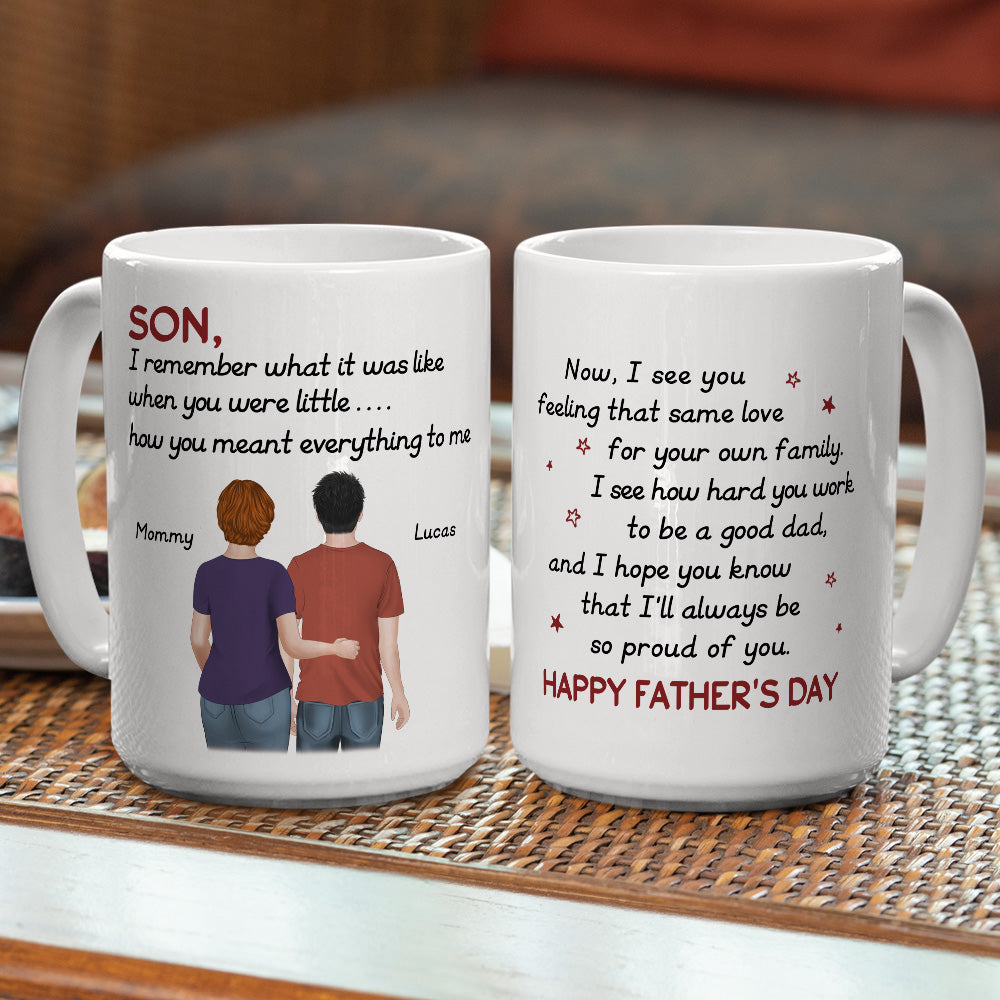 So Proud Of You Son - Personalized Custom Coffee Mug