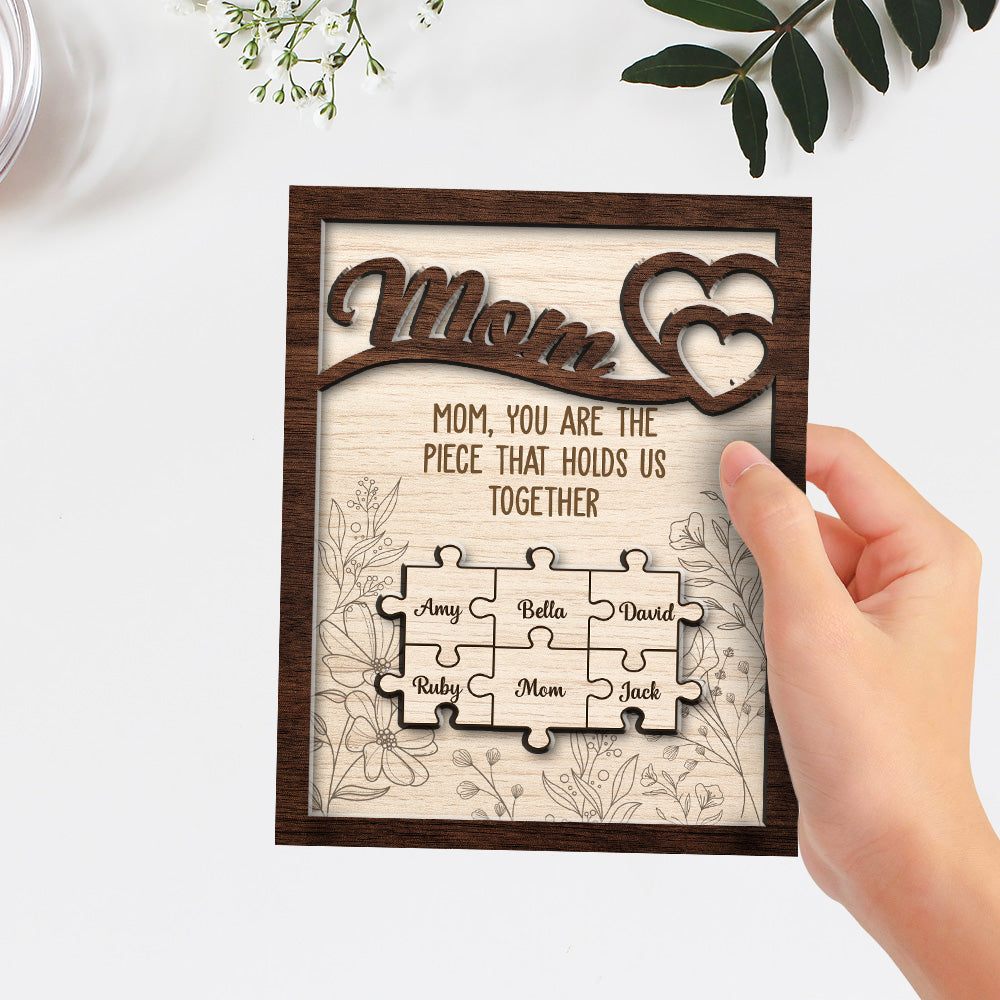You Hold Us Together - Personalized Wooden Plaque