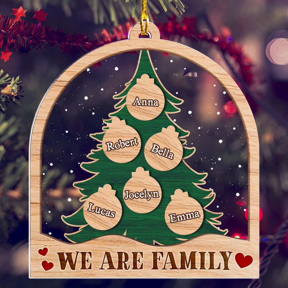We Are Family - Personalized Custom Acrylic Ornament