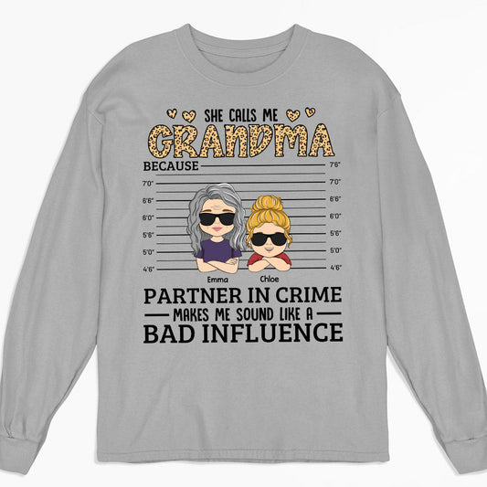 They Call Me Grandma - Personalized Custom Long Sleeve T-shirt