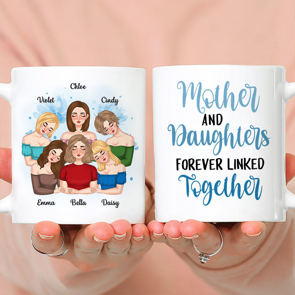 Mother Forever Linked Together - Personalized Custom Coffee Mug