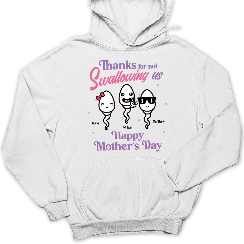 Thanks For Not Swallowing Us - Personalized Custom Hoodie