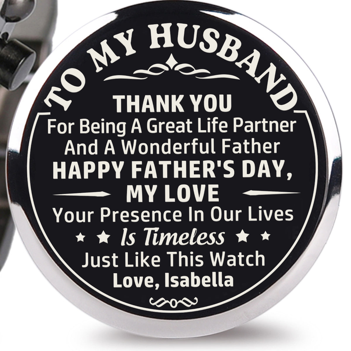 A Great Life Partner - Personalized Engraved Wooden Watches GQ026