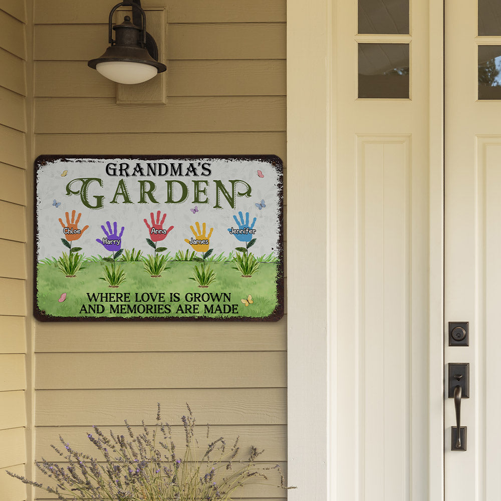 Bloom Garden - Personalized Custom Metal Sign