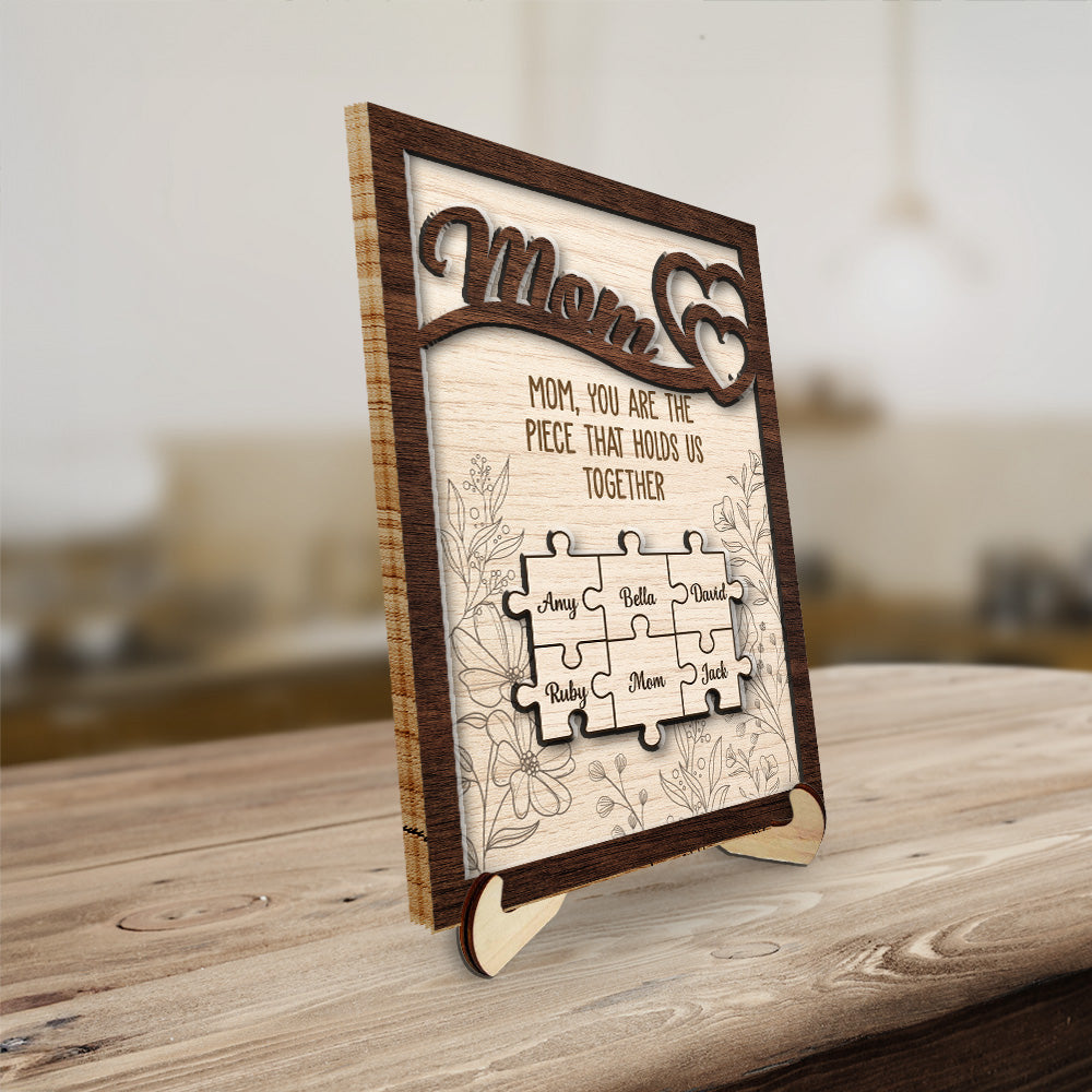 You Hold Us Together - Personalized Wooden Plaque