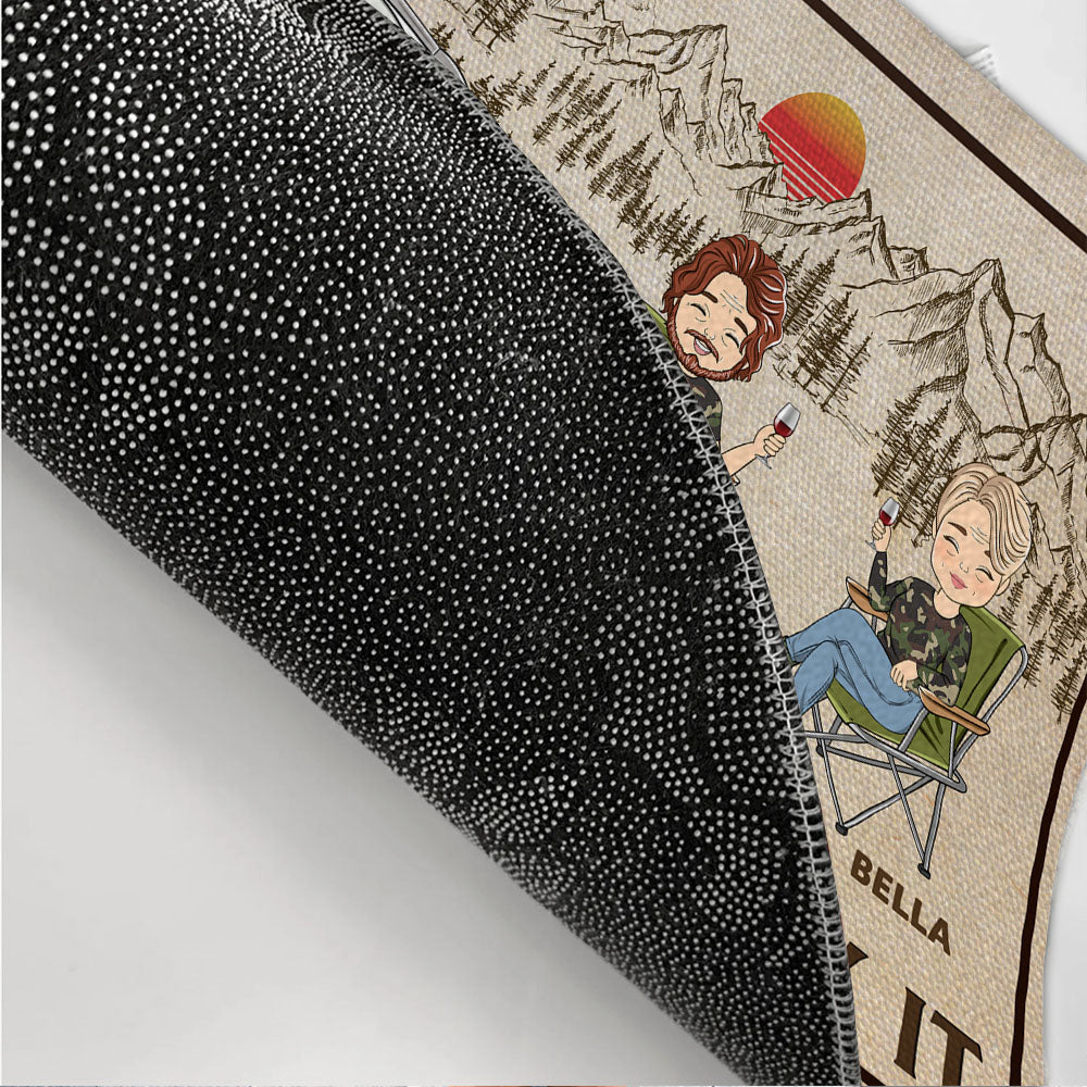 Home Is Where We Park It - Personalized Custom Doormat