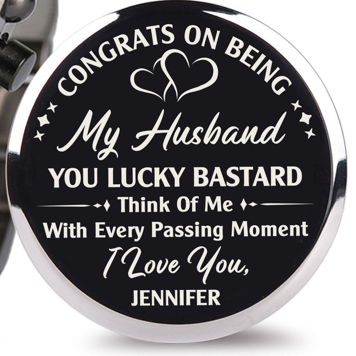 Think Of Me With Every Passing Moment  - Personalized Engraved Wooden Watches GQ026