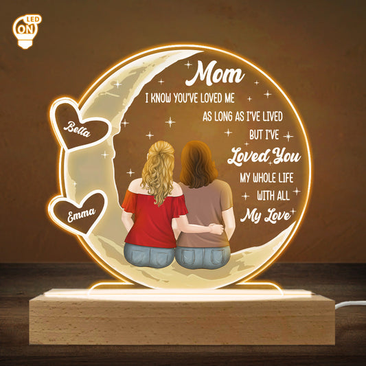 Mom I Have Loved You My Whole Life - Personalized Custom LED Light