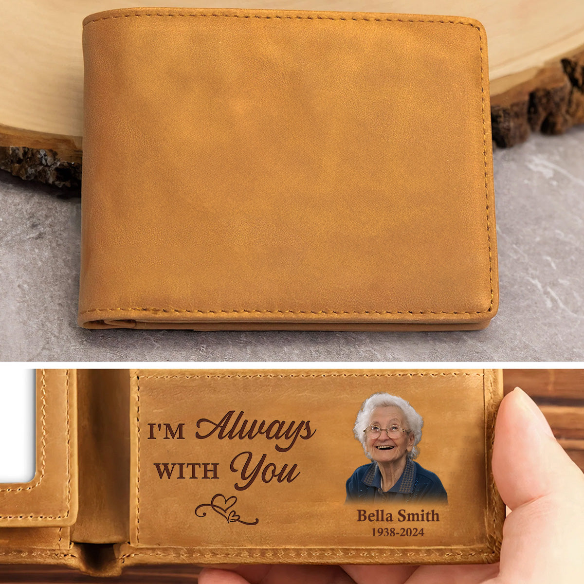 Carry You - Personalized Custom Men Leather Wallet