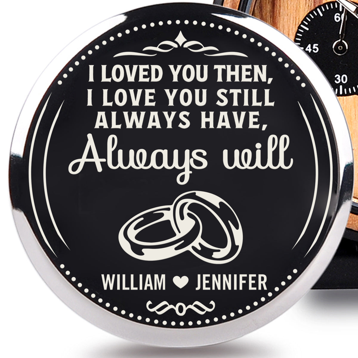 Always Will - Personalized Engraved Wooden Watches GP009