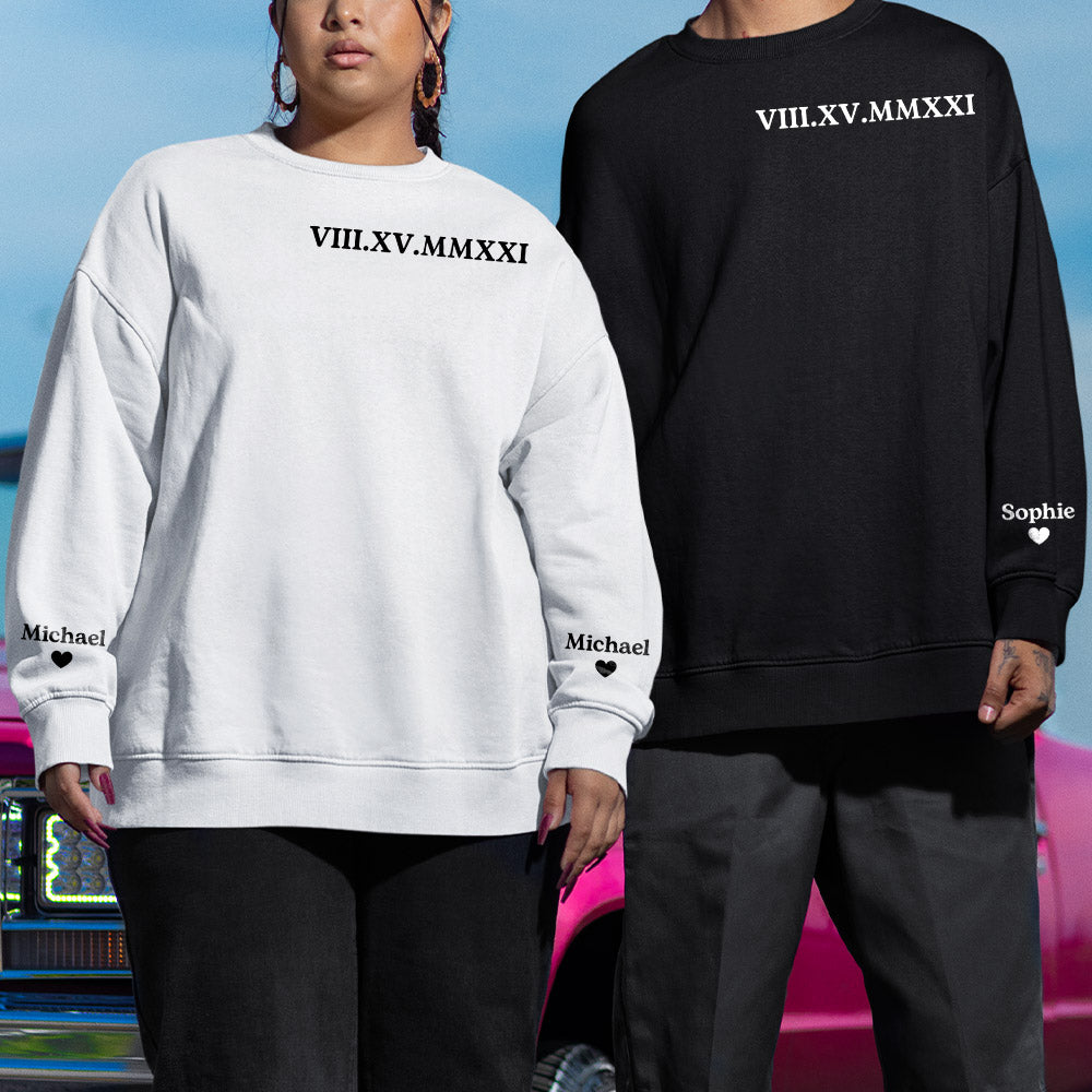 Custom Roman Numeral - Personalized Custom Sweatshirt