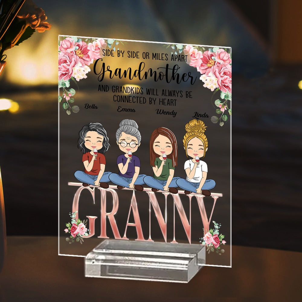 Always Close To The Heart - Personalized Custom Acrylic Plaque With Base