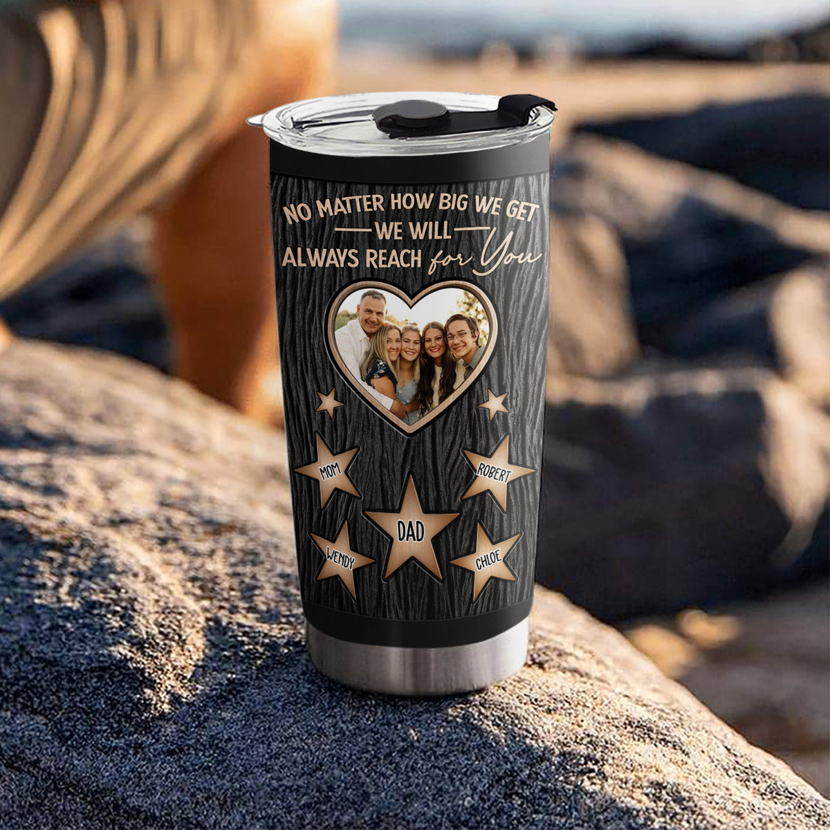 Dad We Will Always Reach For You - Personalized Custom Tumbler