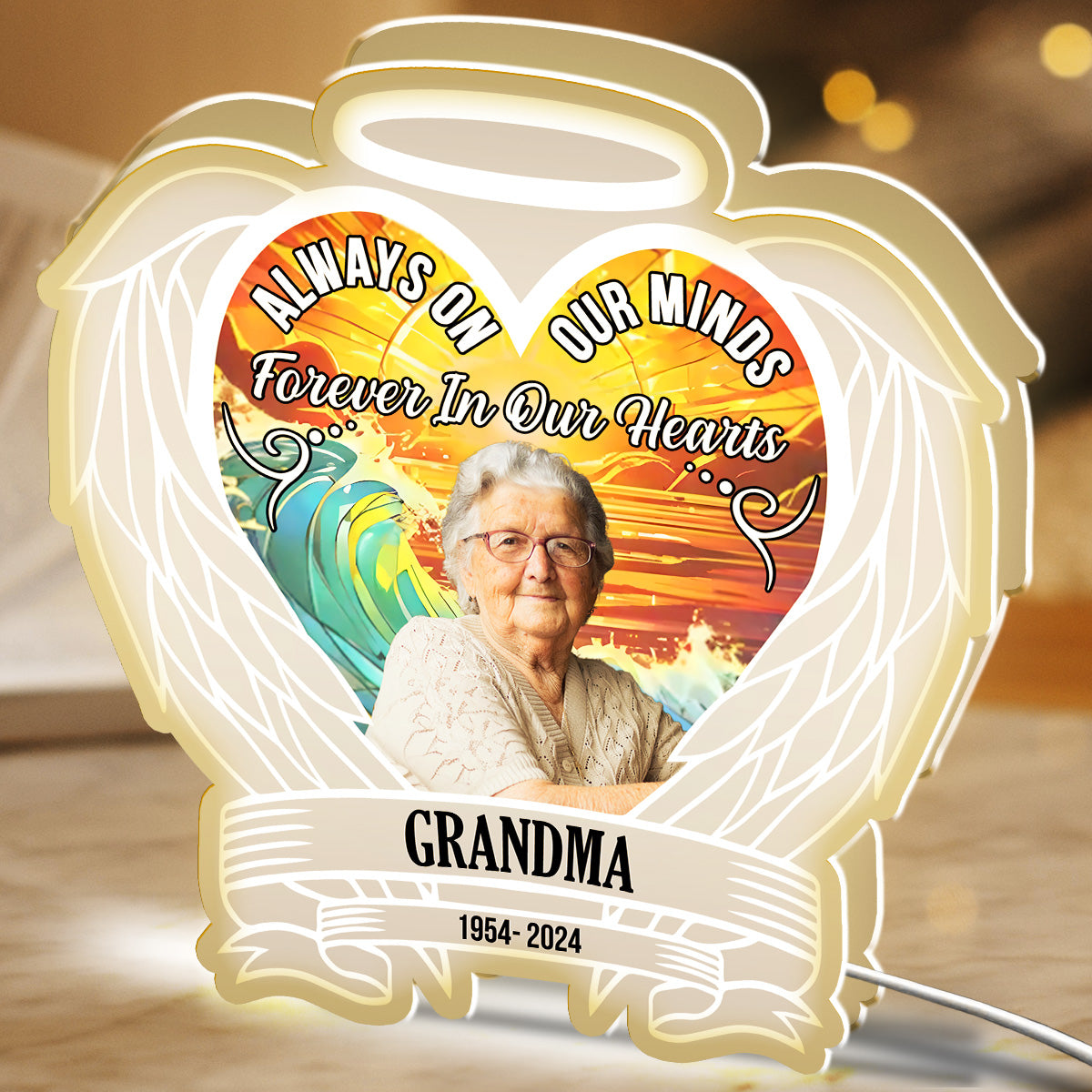 Custom Photo Always On Our Minds - Personalized Custom Light Box