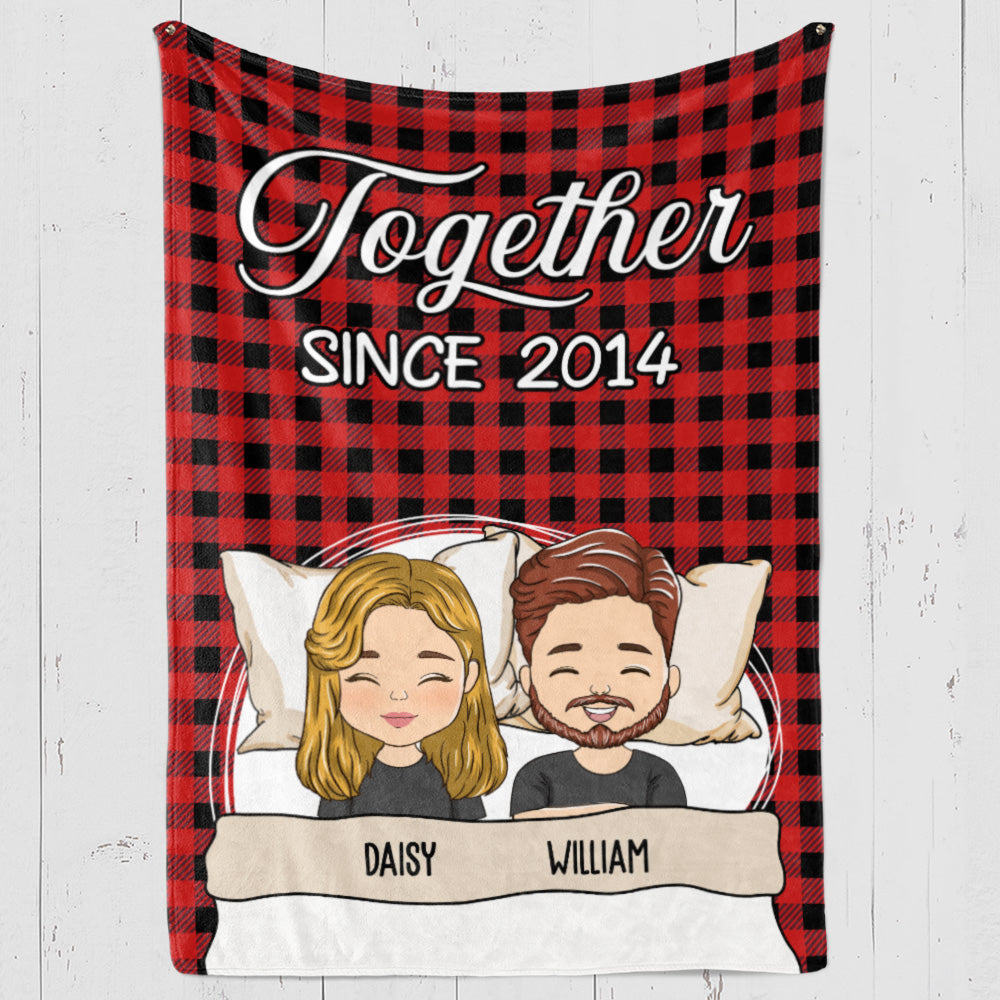 Together Since - Personalized Custom Fleece Blanket