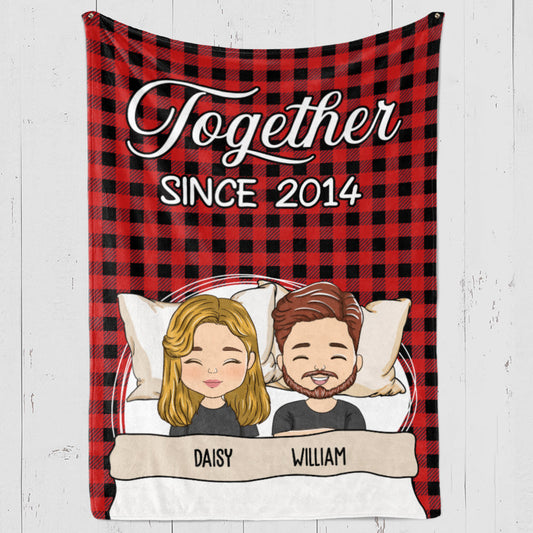 Together Since - Personalized Custom Fleece Blanket