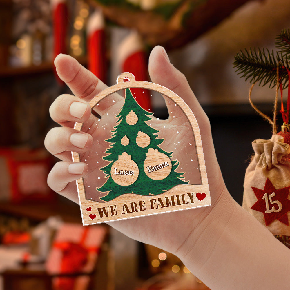 We Are Family - Personalized Custom Acrylic Ornament