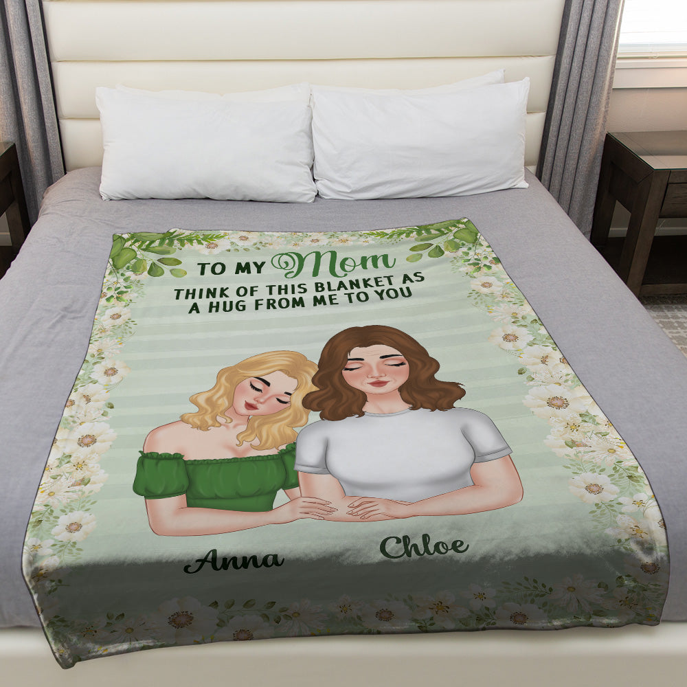 A Hug From Us - Personalized Custom Fleece Blanket