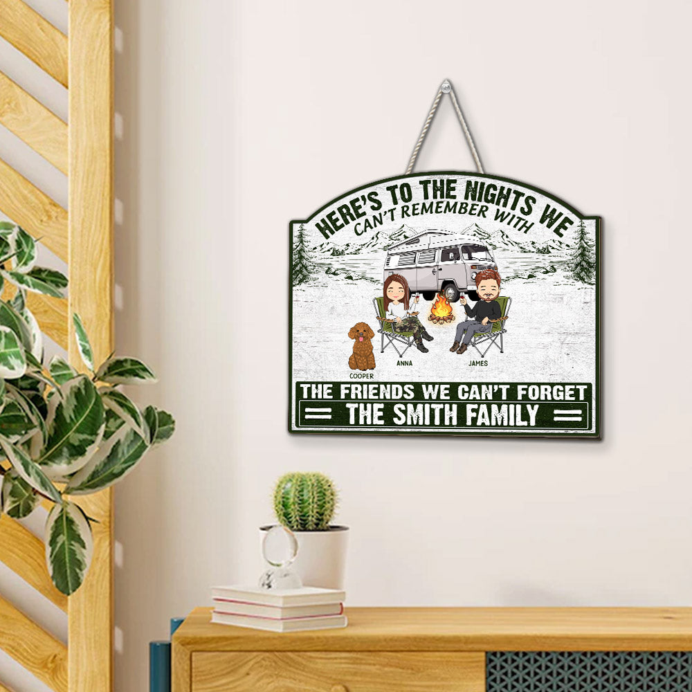 We Cant Forget - Personalized Custom Wood Sign