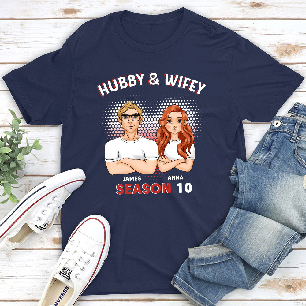 Hubby And Wifey - Personalized Custom Classic T-shirt