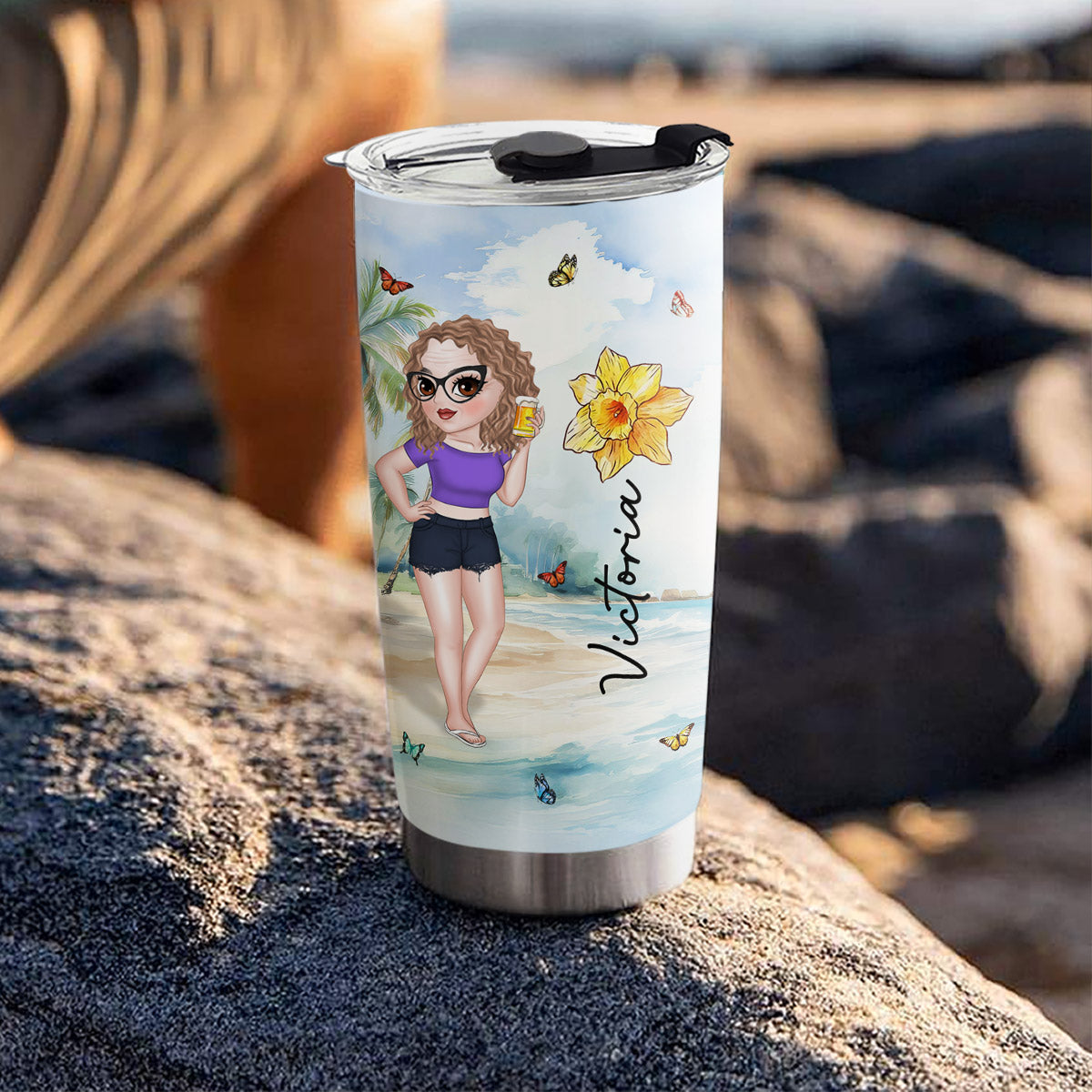 Summer Time - Personalized Custom Tumbler
