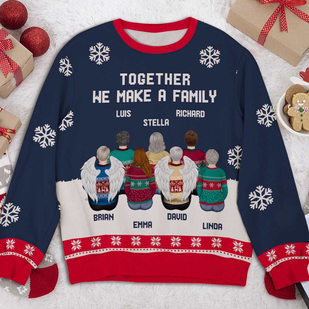 A Family Together - Personalized Custom All-Over-Print Sweatshirt