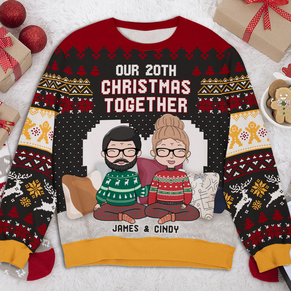 Christmas Together - Personalized Custom All-Over-Print Sweatshirt