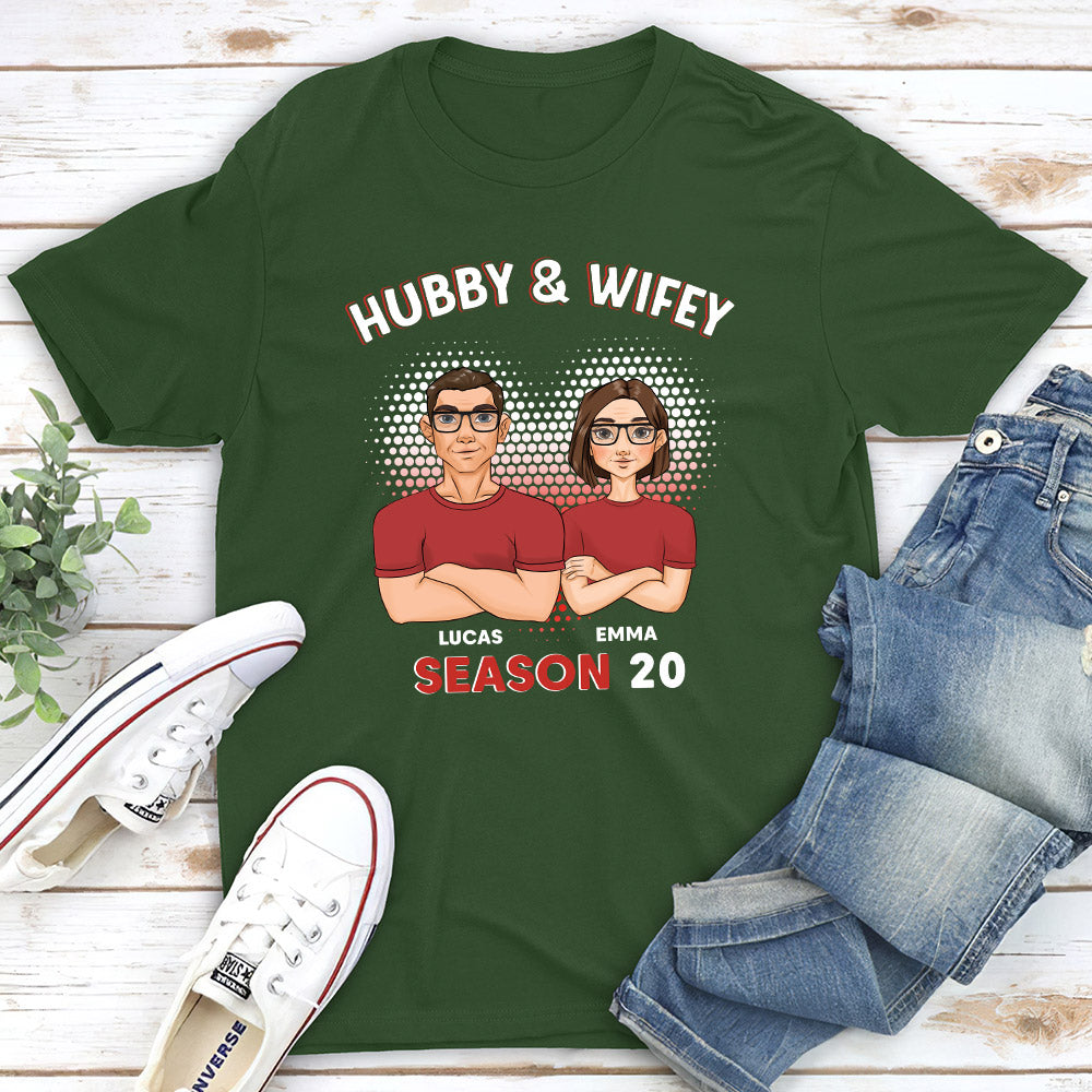 Hubby And Wifey - Personalized Custom Classic T-shirt