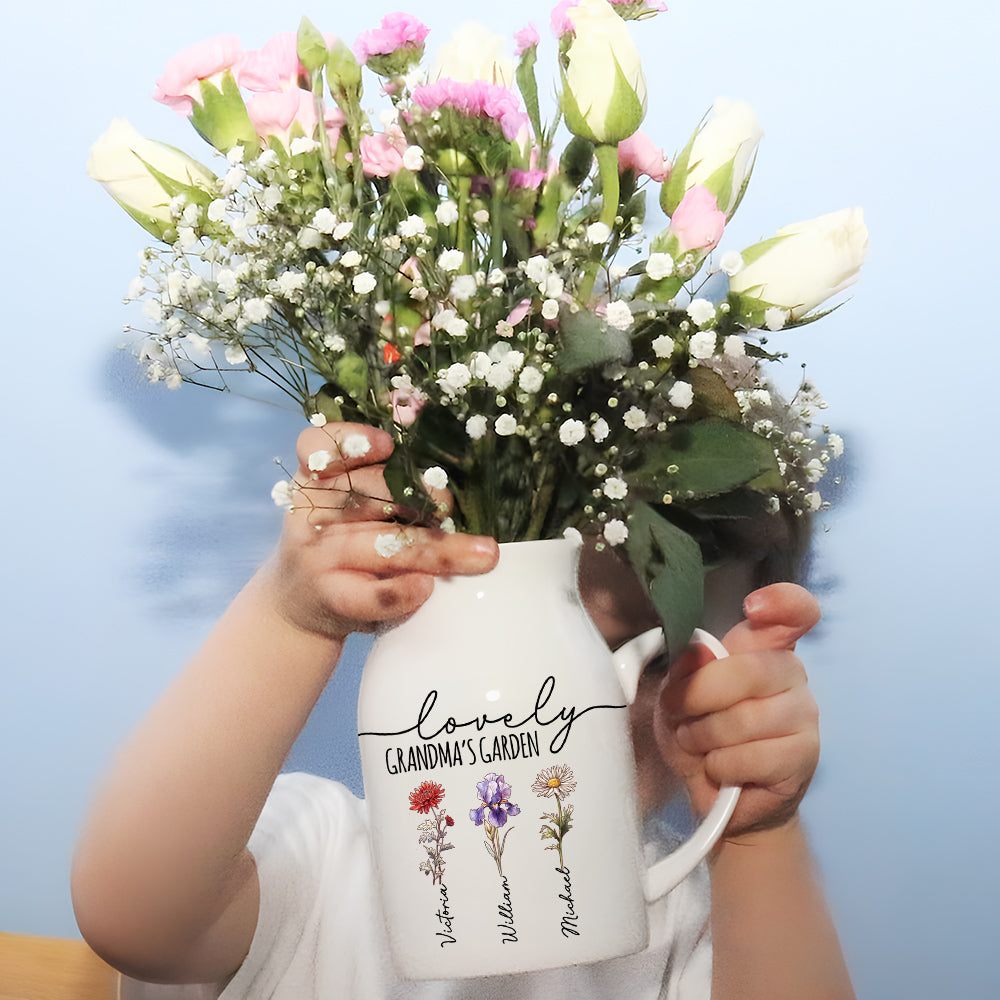 Lovely Nana - Personalized Custom Home Decor Flower Vase
