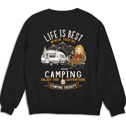 Camping Is Best - Personalized Custom Sweatshirt