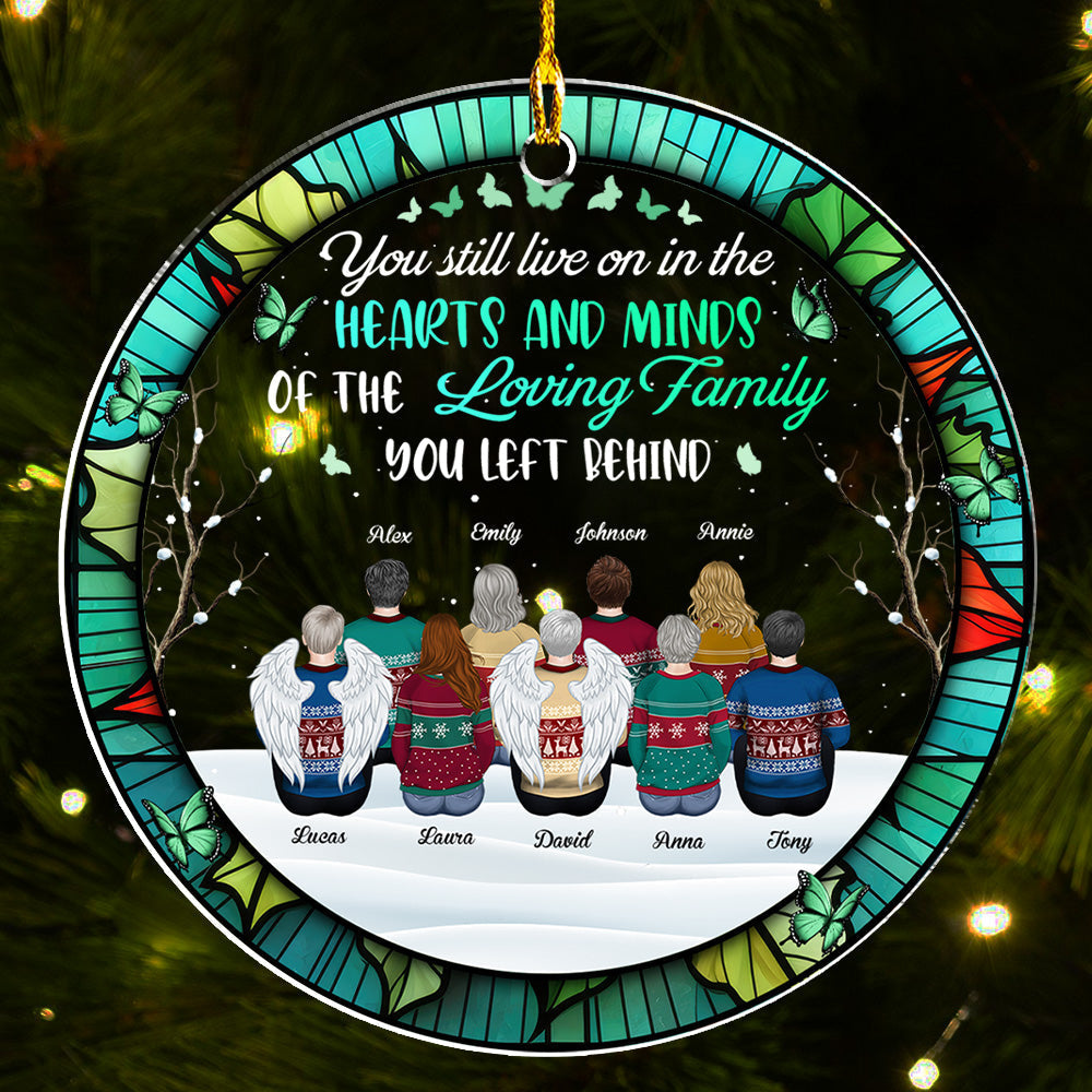 You Still Live In My Hearts - Personalized Custom Acrylic Ornament