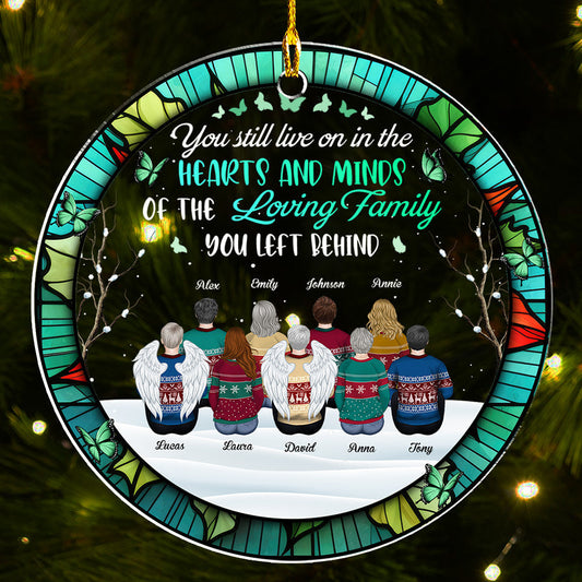 You Still Live In My Hearts - Personalized Custom Acrylic Ornament