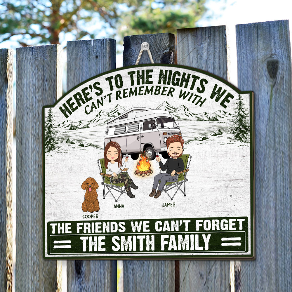 We Cant Forget - Personalized Custom Wood Sign
